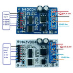 N43VD04 N43IC04 4CH 4-20mA/0-10V Analog Input Module – RS485 Modbus RTU ADC Data Acquisition Board for PLC SCADA Industrial Automation