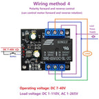 DR26F01 DPDT Self-Locking Relay Module – DC 7-40V 5A Bistable Latching Switch with Low Pulse Trigger for Motor Reverse Polarity Control