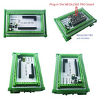 DNMPA25 DIN Rail Screw Terminal Block Adapter Module for Arduino MEGA2560 PRO Board 7-30V to 5V 2A DC-DC Converter Industrial