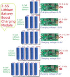 DD24CRTB 2-6S Type-C Boost Charger Module – 5V to 8.4V/12.6V/16.8V/21V/25.2V for 7.4V-22.2V Li-ion LiPo 18650 Battery Pack