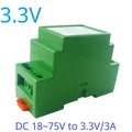 DDIS24QC 18-75V Wide Input to 12V 5V 3.3V Isolated DC-DC Power Supply 2250V Isolation DIN Rail Module for PLC