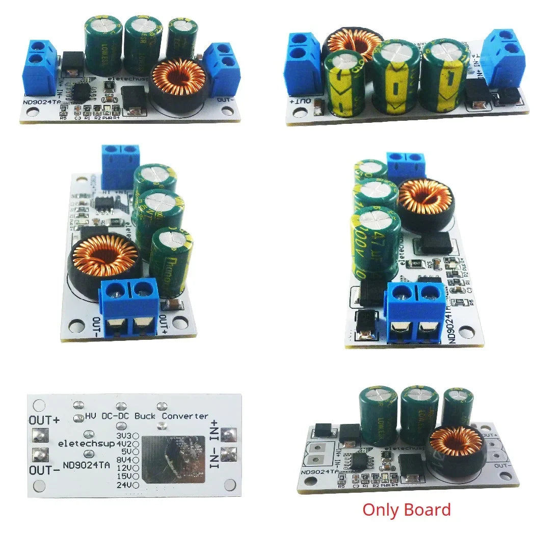 ND9024TA DC 10V-90V to 24V 12V 5V 2.5A Buck Module High Voltage Regulator for Electric Vehicle Battery Solar System Power Supply Converter