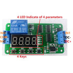 CE030 18-Mode Multifunction Timer Relay – DC 5-24V 10A Programmable Delay Switch with 0.1s-270h Adjustable Time for PLC Smart Home