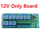 12CH RS485 Relay Module 12V/24V Modbus RTU DIN Rail Mount for PLC PTZ N4D8C12