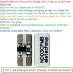 ND03CPMB 1-Cell Li-ion Battery Protection Board – 3.7V/4.2V 3.5A Over Charge Discharge Overcurrent Protection Module for 18650 Li-Po
