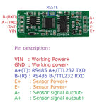 WG18A02 HX711 RS485 Modbus RTU Weight Sensor Module – 24-bit ADC Electronic Scale Board with 5V/12V Input for PLC SCADA