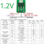 LO1117MB 1A Ultra-Low Dropout LDO Regulator – 2.5-18V to 1.2V/1.8V/2.5V/3.3V/5V Step-Down Module for Li-ion LiFePO4 Solar Battery