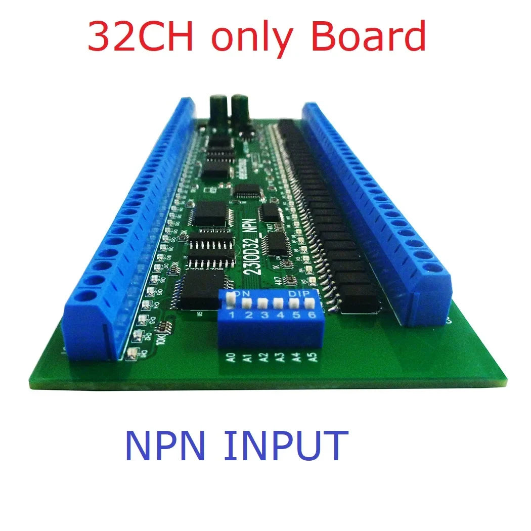 8/16/24/32/48CH Multifunction RS485 Remote IO Module – NPN/PNP DI-DO Expansion Board with DIN Rail & Modbus RTU for PLC Industrial Automation