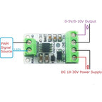 PW1VA01 PWM to 0-5V/0-10V Analog Voltage Converter Module, 3.3V/5V PWM Signal Input DC 10-30V for Arduino PLC Raspberry Pi ESP32 NodeMCU