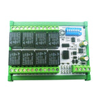 RYR408B 8CH 10A RS485 Relay Module – DIP Switch Configurable Modbus RTU PLC Remote IO Board with 8 Commands for Industrial Automation