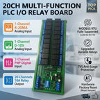 R4D6F20 20DO 2DI 2AI RS485 Modbus RTU PLC IO Expansion Module