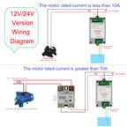 LC35D01 30A Automatic Water Level Controller Pump Relay / 304 Stainless Steel Sensor Probe DC 12V 24V AC 220V For Tower Pool Dam