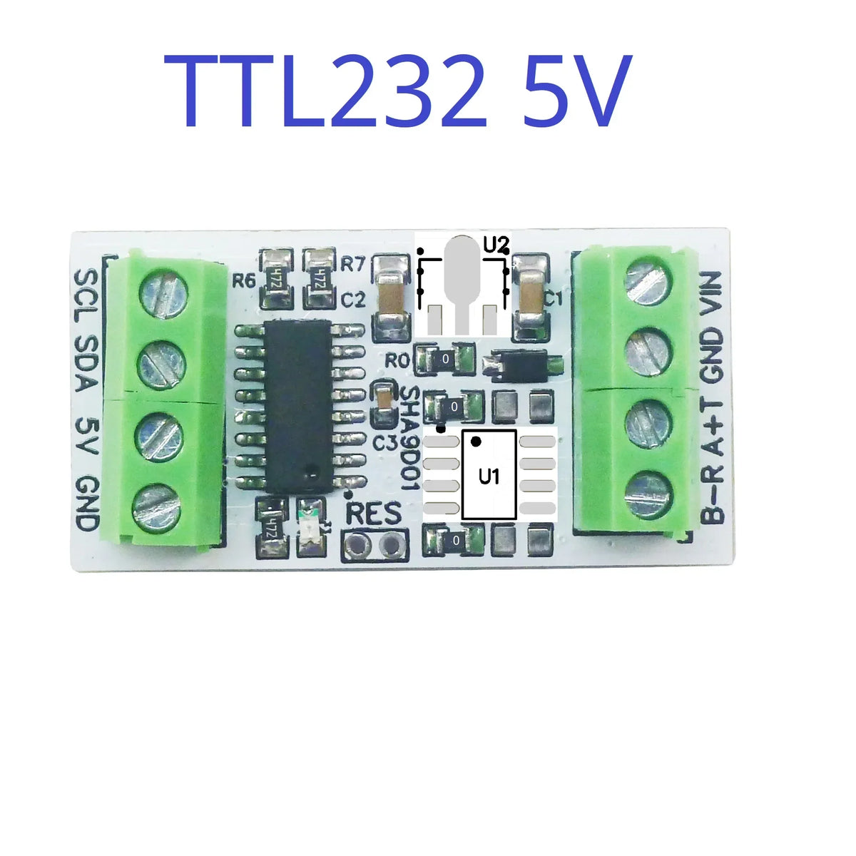 SHA9D01 SHT30 Temperature Humidity Sensor Module RS485 TTL Modbus RTU Adapter Board for Arduino UNO ESP32 Weather Station