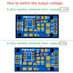 PW1VA01 PWM to DAC Converter Module – 0-5V/0-10V Adjustable Voltage Output Signal Generator for Arduino UNO MEGA PLC