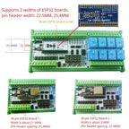 ESP32 38PIN IO Expansion Board ES32A08 Relay ES33B08 Opto-isolated Input 4x 0-10V 4x 4-20MA Digital Tube Display Automation