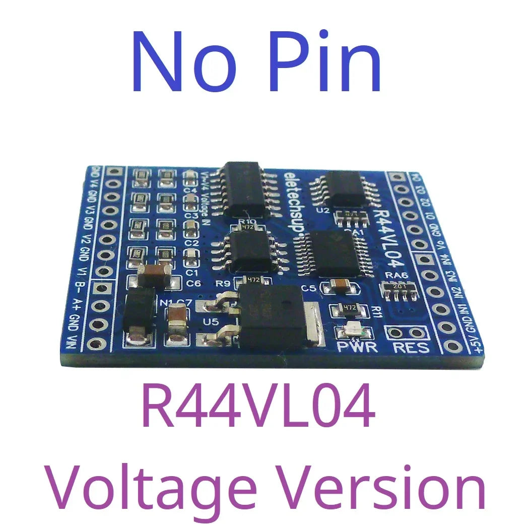 R44IM04 R44VL04 12CH RS485 Modbus RTU Mixed IO Module – 4AI 4DI 4DO Analog Digital Remote I/O Board for PLC Inverter Converter