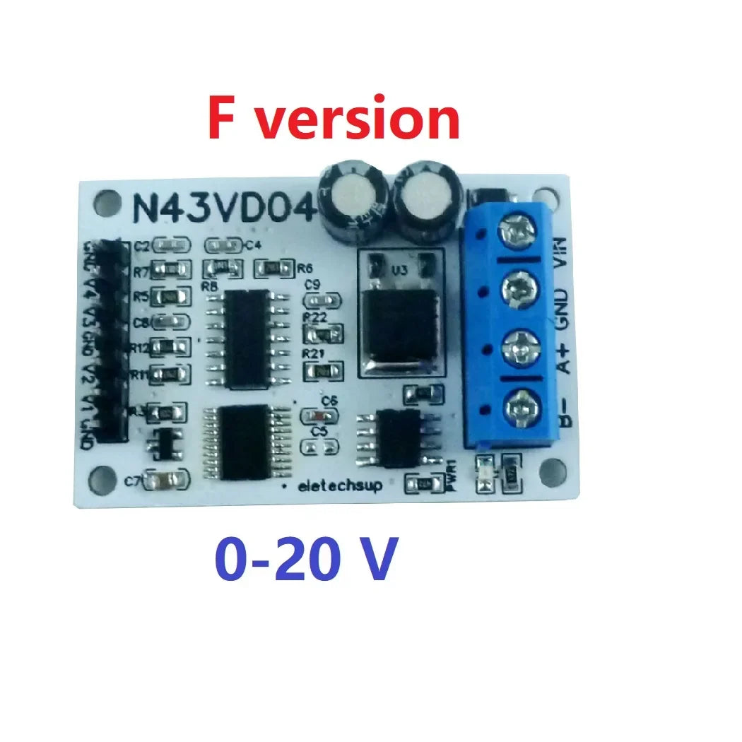 N43VD04 N43IC04 4CH 4-20mA/0-10V Analog Input Module – RS485 Modbus RTU ADC Data Acquisition Board for PLC SCADA Industrial Automation