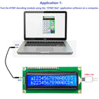 DTMFA32 DTMF Decoding Display Board 120 Codes 32 Characters Dual AUX 3.5mm Audio Decoder DC 5V for Intercom Phone