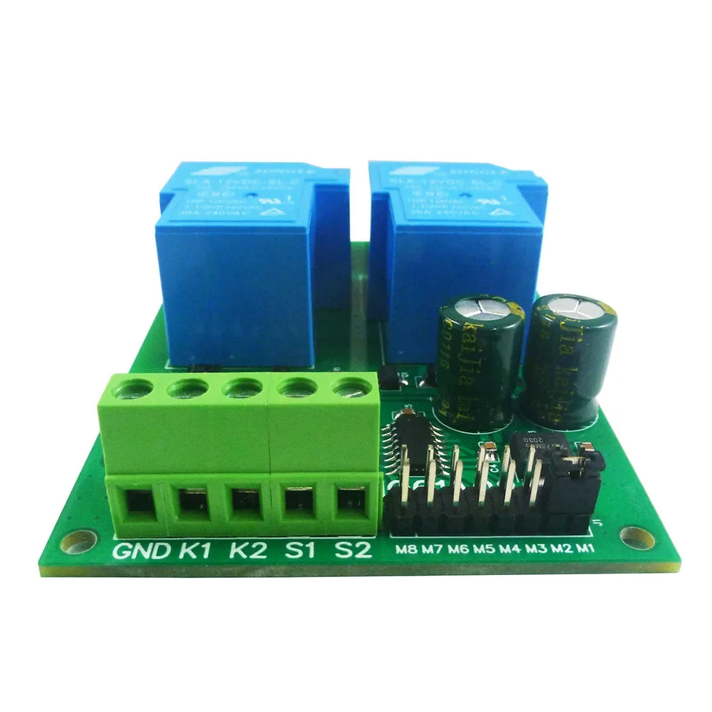 IO61A02 DC 12V 24V 30A Relay Multifunction Motor Forward Reverse Controller with Limit Driver Module for Garage Door Crane Elevator