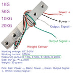 WG18A02 HX711 RS485 Modbus RTU Weight Sensor Module – 24-bit ADC Electronic Scale Board with 5V/12V Input for PLC SCADA