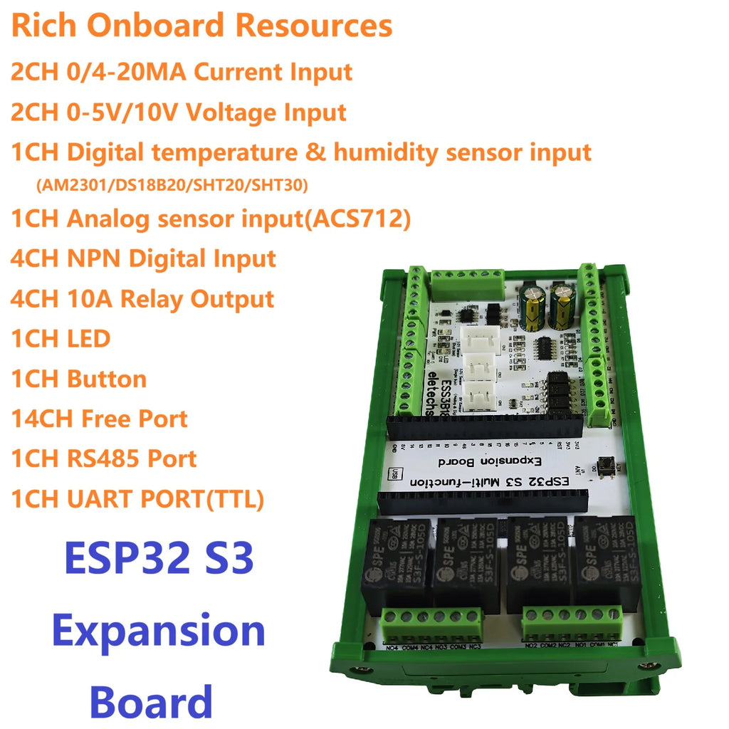 ESP32 S3 Expansion Board WiFi MQTT IoT Sensors Relay ESS3B18