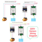 LC35D01 30A Automatic Water Level Controller Pump Relay / 304 Stainless Steel Sensor Probe DC 12V 24V AC 220V For Tower Pool Dam