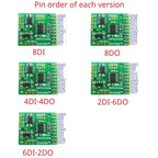 R4PIN08 8CH Multifunction RS485 IO Core Board – 2.54mm Pin Configurable Digital Input Output Module Modbus RTU for PLC HMI Remote IO Expansion