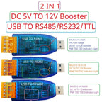 UD48501 UD23202 UDTTL03 USB to RS485 RS232 TTL Converter – 12V 5V VCC Output Industrial Serial Adapter for PLC HMI PTZ Smart Home Debugging