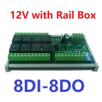 DC 12V 1/2/4/8/12 Channel Isolation DI-DO PLC IO Expanding Board RS485 Relay Module 10IOA01 10IOA02 10IOA04 10IOA08 10IOA12 Modbus RTU Code 01 05 15 02 03 06 16