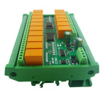 N4D3E16 16CH RS485 Modbus RTU Relay Module – DC 12V/24V Digital Output Board with 10A SPDT Contacts for PLC IO Expansion