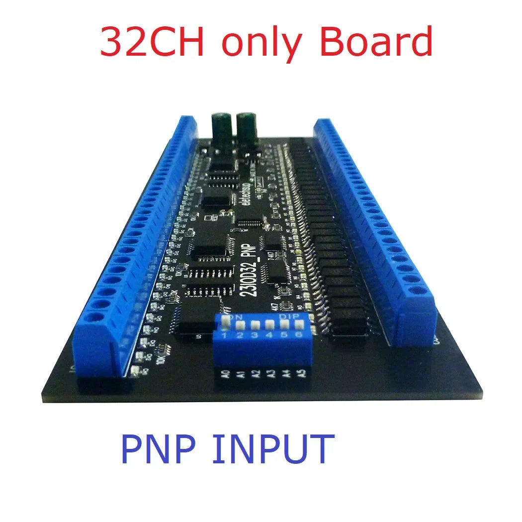 8/16/24/32/48CH Multifunction RS485 Remote IO Module – NPN/PNP DI-DO Expansion Board with DIN Rail & Modbus RTU for PLC Industrial Automation