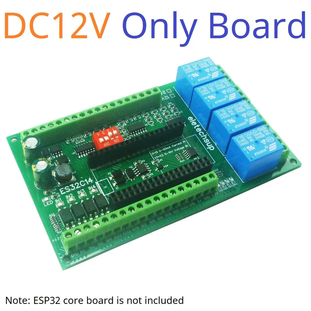 ES32C14 ESP32 Multifunction Expansion Board 2AO 2AI 4DI 4DO for Arduino WEB MQTT Ethernet Network Http