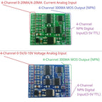 R44IM04 R44VL04 12CH RS485 Modbus RTU Mixed IO Module – 4AI 4DI 4DO Analog Digital Remote I/O Board for PLC Inverter Converter