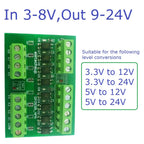 OP31C08 8CH Opto-Isolation Logic Level Converter – 3.3V/5V/12V/24V NPN/PNP Bidirectional GPIO Module with 3000V Isolation for Arduino PLC MCU