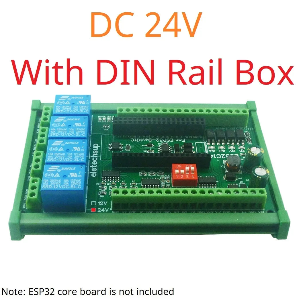 ES32C14 ESP32 Multifunction Expansion Board 2AO 2AI 4DI 4DO for Arduino WEB MQTT Ethernet Network Http