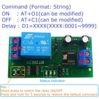 BT26E01 DC 12V Bluetooth BLE Relay Module – iOS Android Wireless Switch Board with 2.4G RF Remote Control for Smart Home IoT