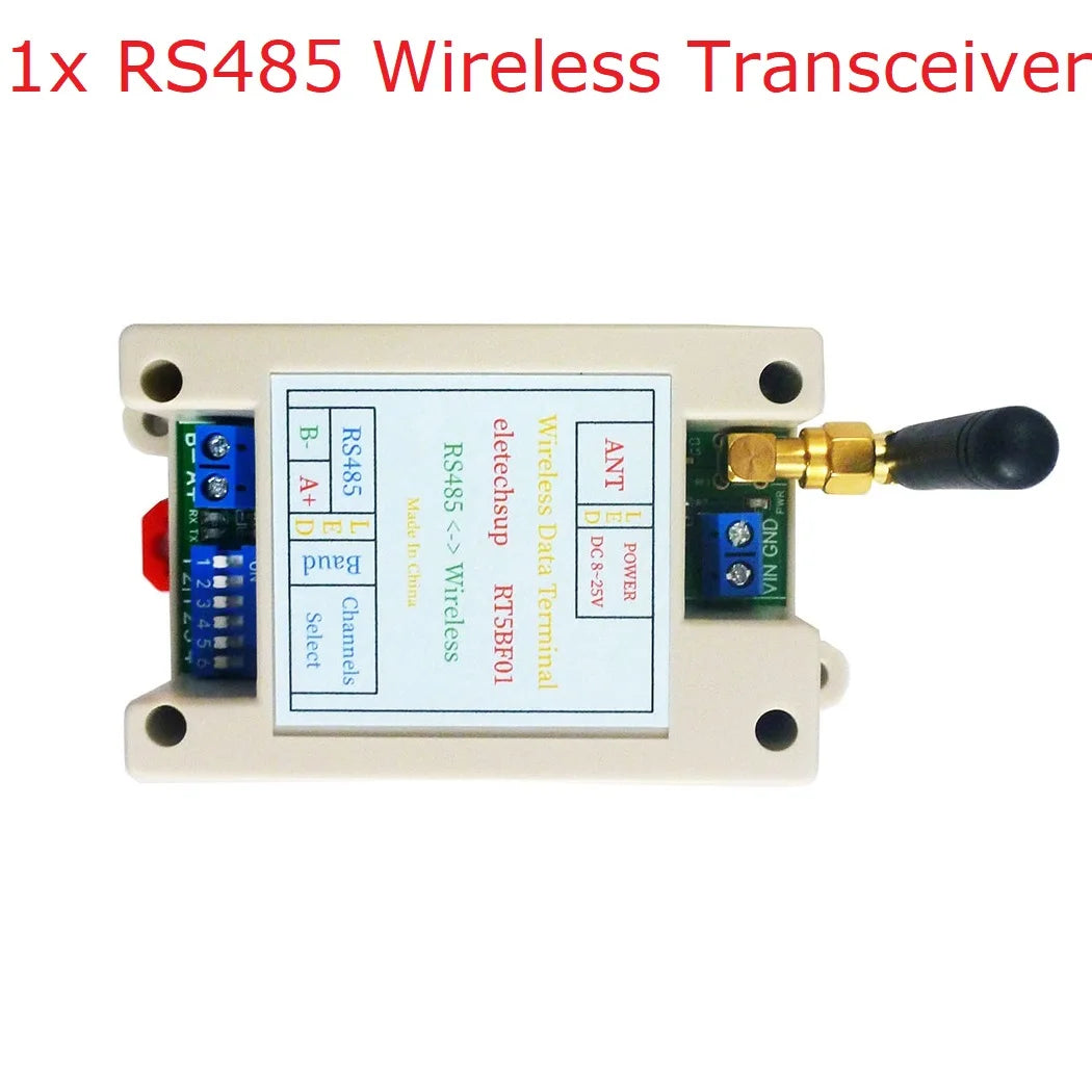Master-Slave 433MHz Wireless RS485 Relay Board – RF Transceiver Module for Pump LED PTZ PLC Control DC 12-24V Home Automation RT5BF01 N4RFA04
