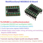 4DI-4DO Modbus RTU RS485 IO Module NPN PNP Pulse Counter PLC R4PLB04