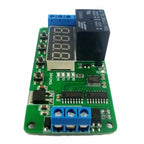 DR42A01 Dual CH 12V DPDT Delay Relay Module – 18-Mode 0.01s Timer for Stereo Audio Polarity Reversal PLC Control