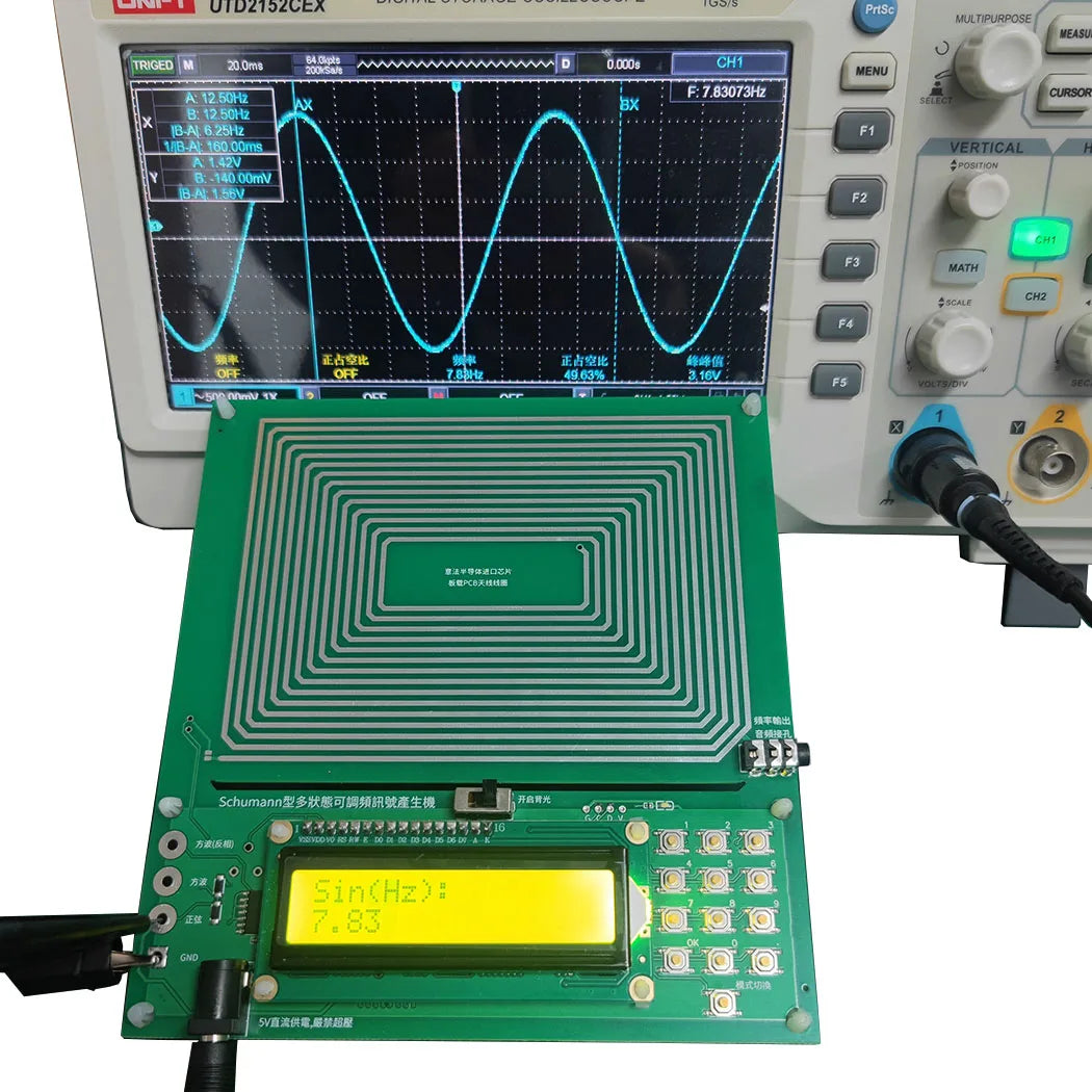 SMLDA01 0.01Hz-30kHz Adjustable Schumann Resonance Generator – 7.83Hz Ultra-Low Frequency Pulse Audio Resonator for Sleep Aid Meditation Relaxation