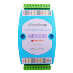 AMDSG08 8CH DS18B20 Temperature Acquisition Module – RS485 Modbus RTU with ±0.5°C Accuracy for PLC SCADA Industrial Automation