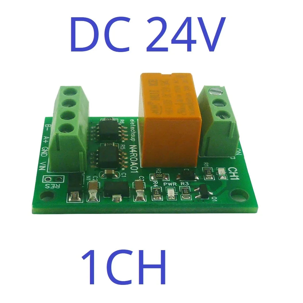 N4ROA01 3A RS485 Relay Module – Micro Power Modbus RTU 1-Channel Controller for Home Automation & PLC Expansion