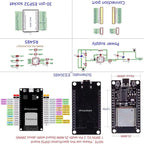 eletechsup ES30485 ESP32 RS485 DIN Rail Mount PLC Data Acquisition Board DC 7-30V Wide Voltage WiFi BT IOT MQTT Module