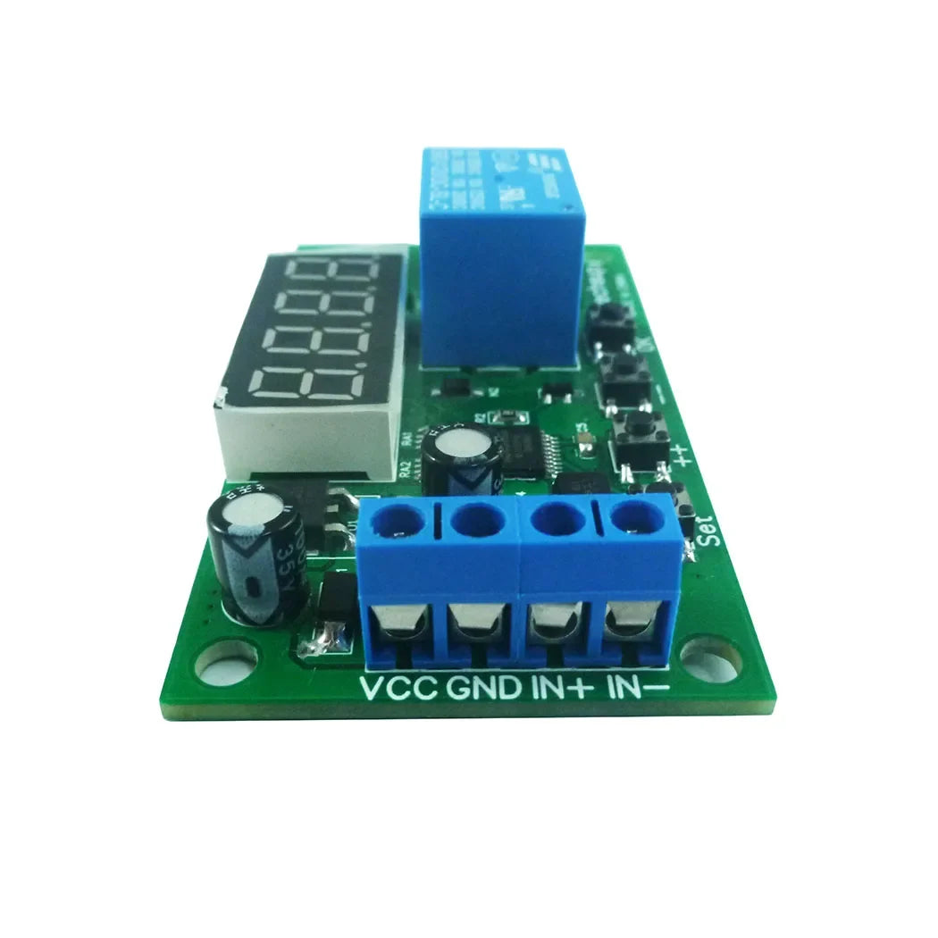 KC23C01 Multifunction Pulse Counter Relay Module – DC 5V 12V 24V Programmable Timer Delay Switch with 12 Modes 10A Output for PLC Automation