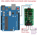 PW1VA01 PWM to DAC Converter Module – 0-5V/0-10V Adjustable Voltage Output Signal Generator for Arduino UNO MEGA PLC