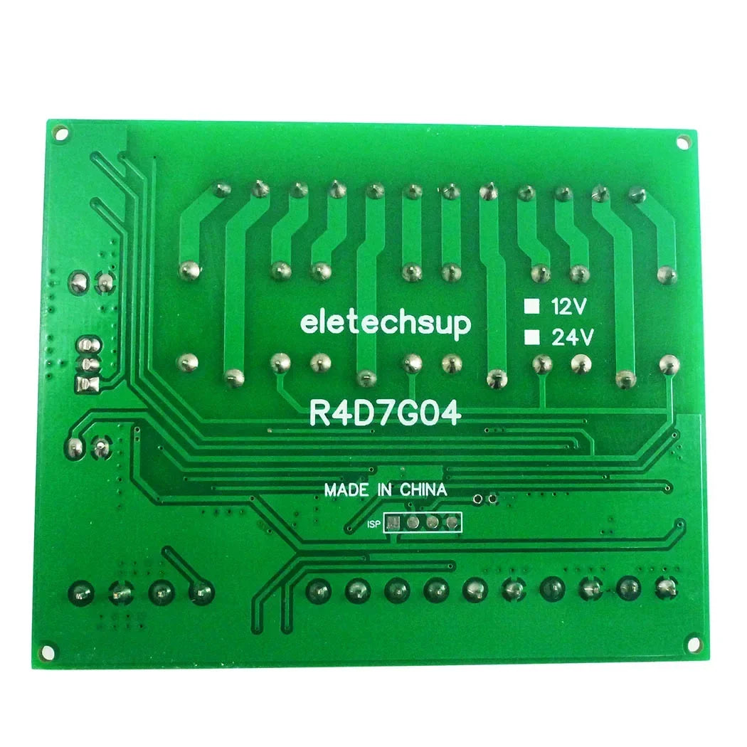 R4D7G04 2AI-2DI-20DO Multifunction Relay Module – RS485 Modbus RTU 4-20mA/0-10V Analog Input PLC IO Expansion Board 10A Output