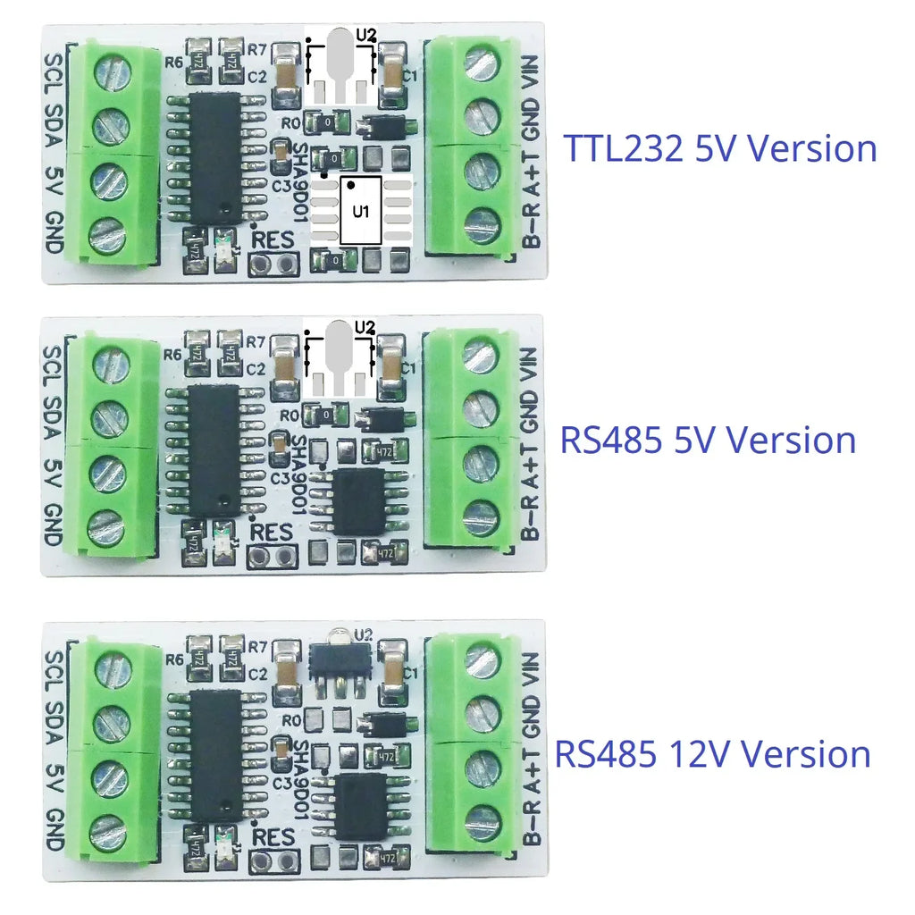 SHA9D01 SHT30 Temperature Humidity Sensor Module RS485 TTL Modbus RTU Adapter Board for Arduino UNO ESP32 Weather Station