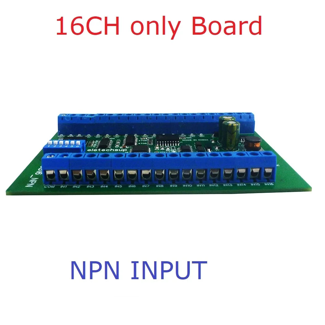 8/16/24/32/48CH Multifunction RS485 Remote IO Module – NPN/PNP DI-DO Expansion Board with DIN Rail & Modbus RTU for PLC Industrial Automation