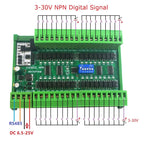 24DIA16 24DIB32 24DIC48 16-48CH Digital Input Module – NPN/PNP Switch PLC IO Expansion Board with 3000VDC Isolation RS485 Modbus RTU