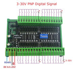 24DIA16 24DIB32 24DIC48 16-48CH Digital Input Module – NPN/PNP Switch PLC IO Expansion Board with 3000VDC Isolation RS485 Modbus RTU
